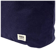 Roka Hoxton Large Bomuld Canvas Skuldertaske - Navy Blue