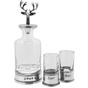 english-pewter-company-180ml-stag-mini-decanter-and-shot-glass-box-set---silverclear-34311142