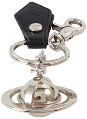 Vivienne Westwood 3D Orb nøglering - sort/sølv