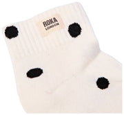 Roka Wembley Ankelstrømper - Marshmellow White Dot