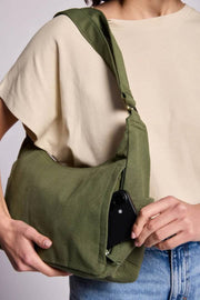 Hindbag Emile Multi Pocket Skuldertaske - Olivengrøn