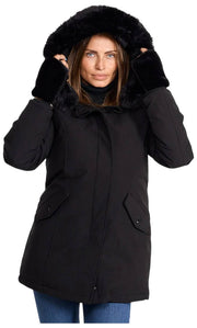 Helvetica Mountain Pioneers Lilli Hooded Parka Jacket - Sort/Sort