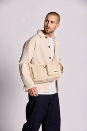 Hindbag Emile Multi Pocket Skuldertaske - Jute Beige