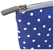 Roka Maida Vale lille bomuldslærredspose - Navy Polka Dot