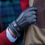 Dents Whitchurch Deerskin Læderhandsker - Sort