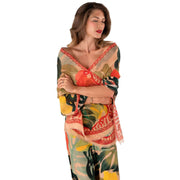 powder-exotic-leaves-linen-cotton-scarf---beigeredblue-35503773