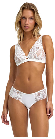 Falke Delicate Touch Triangle Bralette - Elfenben