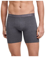 Falke Daily Comfort 2-Pack Long Leg Boxer - Mørkegrå Heather
