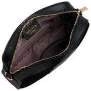 pom-pom-london-city-suede-and-leather-crossbody-bag---black-35929257