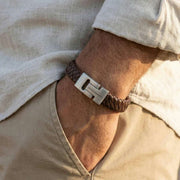 steel-barnett-harrison-thick-braided-leather-bracelet---brown-35896650