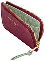 Elie Beaumont Coin Cardholder - Vinrød/Mintgrøn