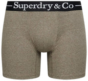 Superdry & Co Triple Pack Trunks - Brown Mergel/Brown Grit/Tan Mergel
