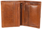 Dents Itchen Passcase Wallet - Cognac Brun