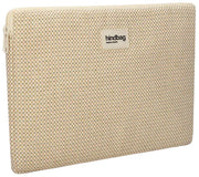 Hindbag Ava Small Weave 13 tommer bærbar taske - Nude Beige