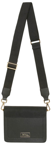 Alice Wheeler London Highbury Crossbody Taske - Sort/Leopard