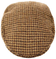 Dents Blashford Tweed flad kasket - kastanjebrun