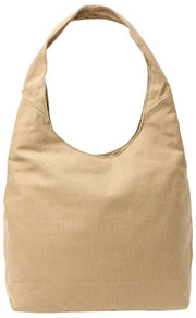 Roka Hoxton Large Bomuld Canvas Skuldertaske - Safari Beige