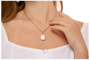 Pearls of the Orient Keishi Large Pearl Pendant halskæde - guld/hvid
