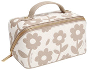 Alice Wheeler London Floral Mini Train Case - Stone Beige