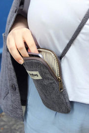 Hindbag Bill telefontaske - Denimgrå