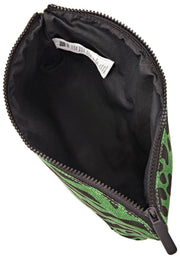 Roka Maida Vale Medium Cotton Canvas Pouch - Artiskokgrøn