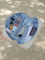 Stackers Expanding Cosmetics Bag - Havregryn/Blå