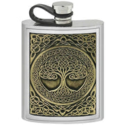 english-pewter-company-6oz-tree-of-life-hip-flask---silverbrass-gold-34310913