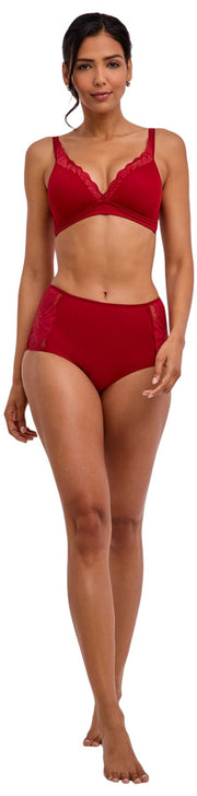 Falke Delicate Touch Mid Waist Briefs - Ventimiglia Rød