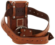 Campomaggi Siena Stud Telefon Holder Taske - Cognac Tan