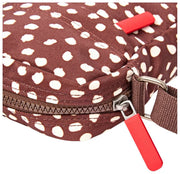 Roka Bond genanvendt lærreds crossbody taske - brun plet