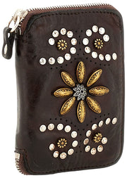 Campomaggi Siena Flower Stud Pung - Militærgrøn