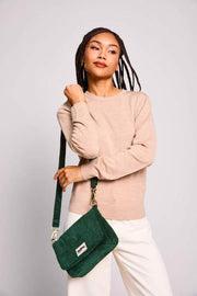 Hindbag Margault Skuldertaske - Velvet Pine Green