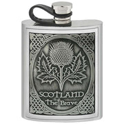 english-pewter-company-6oz-embossed-thistle-pewter-flask---silver-34310921
