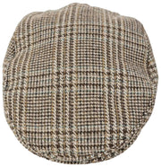Dents Stanwick Tweed Flat Cap - Brun