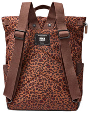 Roka Canfield B Medium genbrugt lærredsrygsæk - Mini Leopard Brun