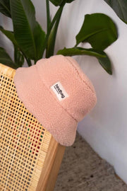 Hindbag Bob Teddy Bucket Hat - Powder Pink