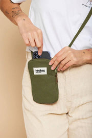 Hindbag Bill telefontaske - Olivengrøn