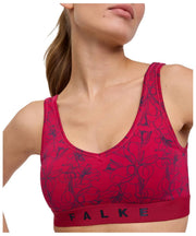 Falke Daily Comfort Print 2-Pak Bustier Bralette - Sort/Rød