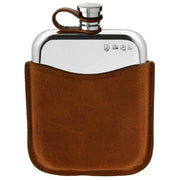 english-pewter-company-6oz-leather-pouch-flexi-cap-purse-flask---silver-34310854