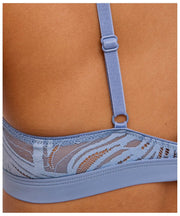 Falke Delicate Touch Triangle Bralette - Blå Stål