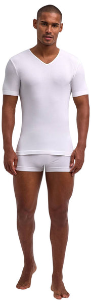 Falke Daily Seamless V-hals T-Shirt - Hvid