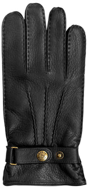 Dents Whitchurch Deerskin Læderhandsker - Sort