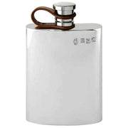 english-pewter-company-4oz-plain-leather-flexi-cap-hip-flask---silver-34310867