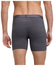 Falke Daily Comfort 2-Pack Long Leg Boxer - Mørkegrå Heather