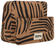 Hindbag Alix Extra Large Toilettaske - Cinnamon Zebra Brown