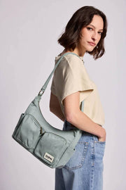 Hindbag Emile Multi Pocket Skuldertaske - Sage Green