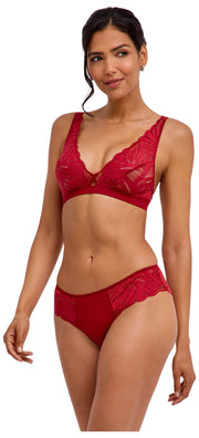 Falke Delicate Touch Triangle Bralette - Ventimiglia Rød