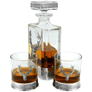 english-pewter-company-650ml-regal-stag-rectangular-decanter---silverclear-34311091