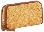 Campomaggi Veracruz strålæderpung - Naturlig Beige/Cognac Tan