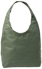 Roka Hoxton Large Bomuld Canvas Skuldertaske - Willow Green